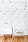 Behang Tipi pastelgreen - roomblush