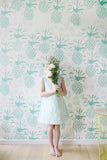 Behang Pineapple green - roomblush