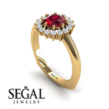 Halo's Vintage Ruby Ring- Clara no. 7