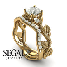 The Leaves Festival Bridal Set Diamond Ring- Allison no. 1