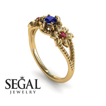 Leaf Flower Engagement Ring - Kennedy no. 13