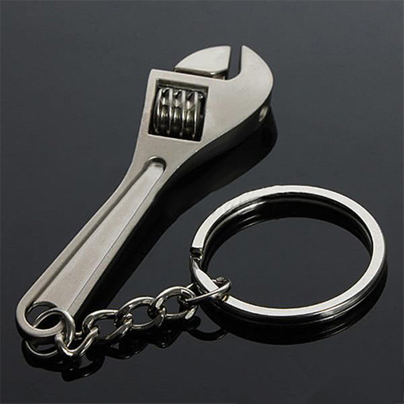 2015 Zinc Alloy Silver Plated Changeable Spanner Keychain Fashion Wrench Key Chain Creative Keyfob Tools