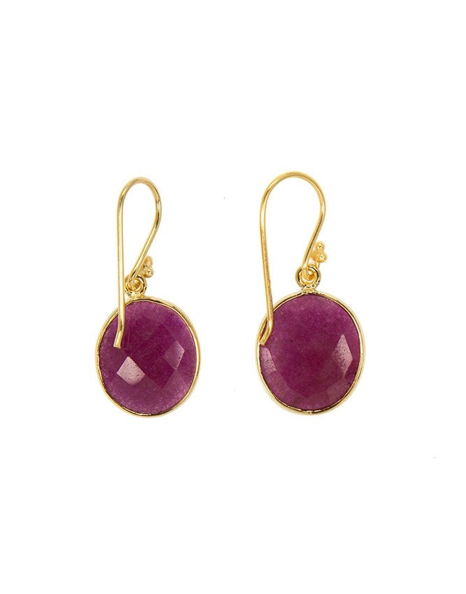 EGIR-RU Ruby-Sapphire-Emerald Earrings Charlene K Jewelry