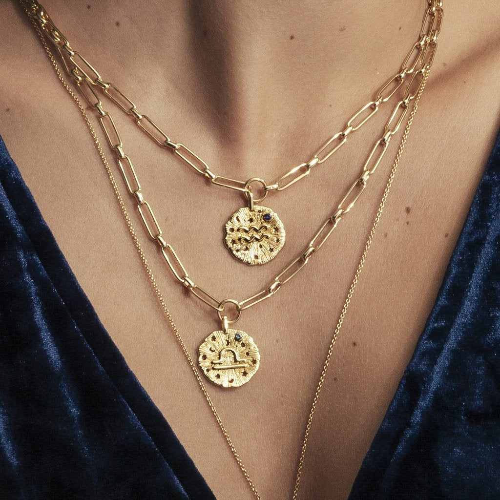 Libra Thin Necklace - Emma & Chloe