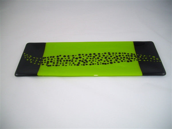 Shallow Rectangular Plate - 130 - Changing Breeze - Spring Opal Ink