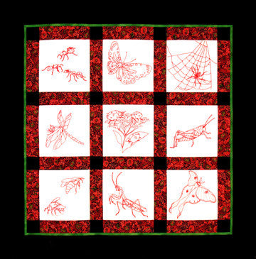 Bugs and Butterflies Pattern - StoryQuilts.com