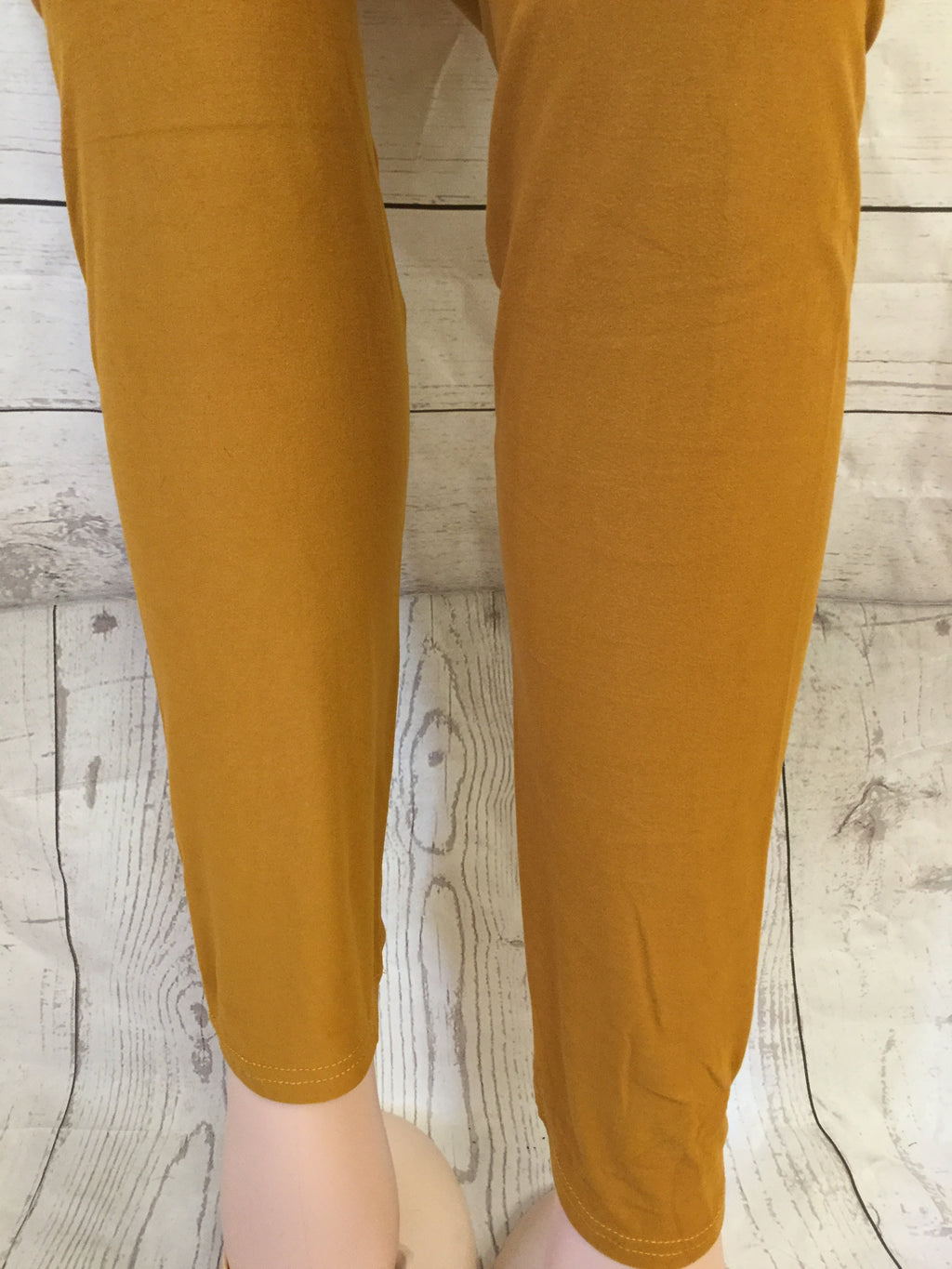Extra Plus Solid Mustard Leggings