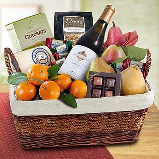 Chardonnay Wine Country Gourmet Basket - WA4005