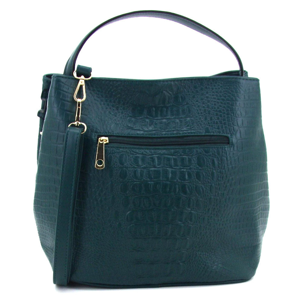 C16JA653GN Croc Tote (Green)