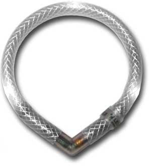 Collar luminoso mini leuchtie blanco