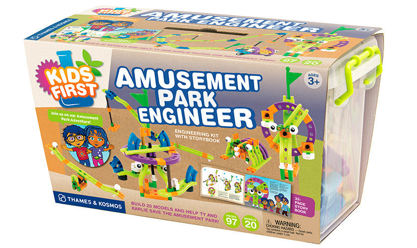Thames & Kosmos - Kids First: Amusement Park Engineer Kit With Storybook