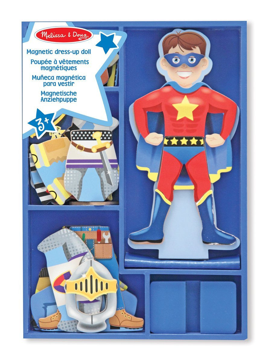 Melissa & Doug 13550 Magnetic Wooden Dress-Up Doll Billy