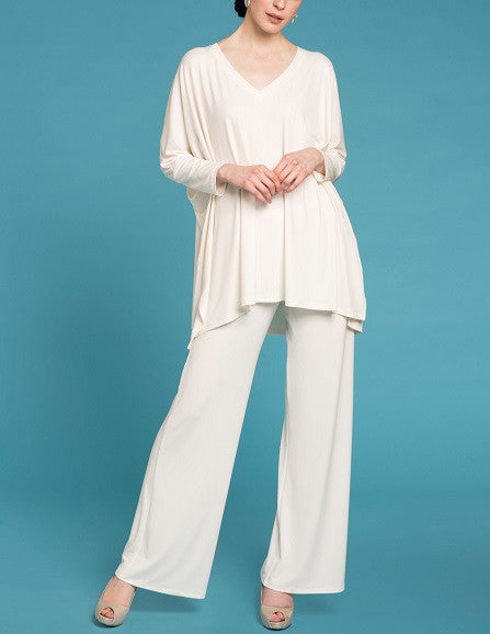 Essential V Neck Tunic - Ivory