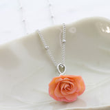 Delicate Hand-Moulded Flower Necklace