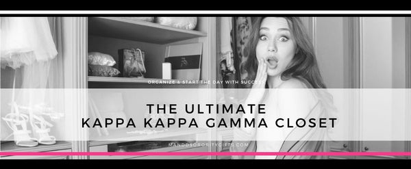 Organize Your Kappa Kappa Gamma Closet I Back to College Tips