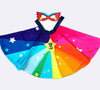 Personalised Rainbow super hero superstar cape & mask dress up