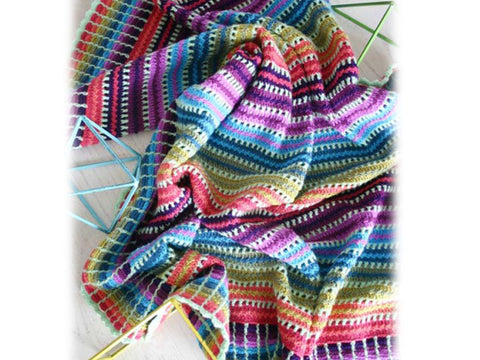 Skittles Blanket by Felted Button in Scheepjes Colour Crafter