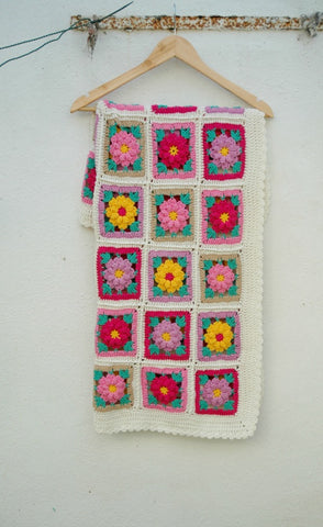 Vintage Flower Blanket Kit by Carmen Heffernan in Stylecraft Special DK