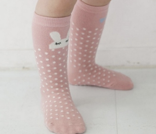 Baby/Toddler Pink Bunny Knee High Socks