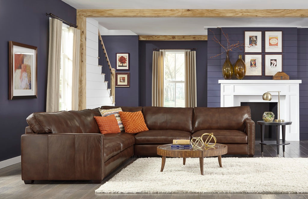 Canadian Made Custom Fabric Sofa w/ Nailheads- Talia