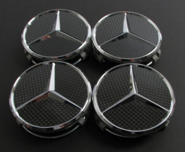 MERCEDES Carbon centre wheel cap 4 PIECES