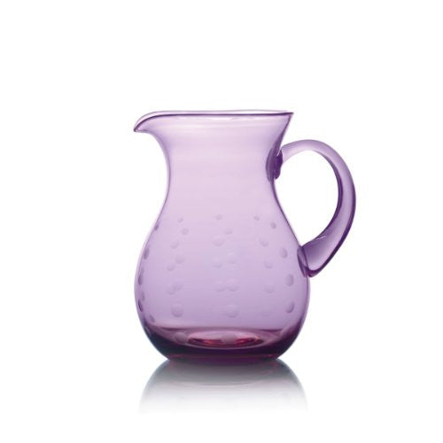 Mikasa Cheers Dots Aubergine Belly Pitcher (2.9-Quart)