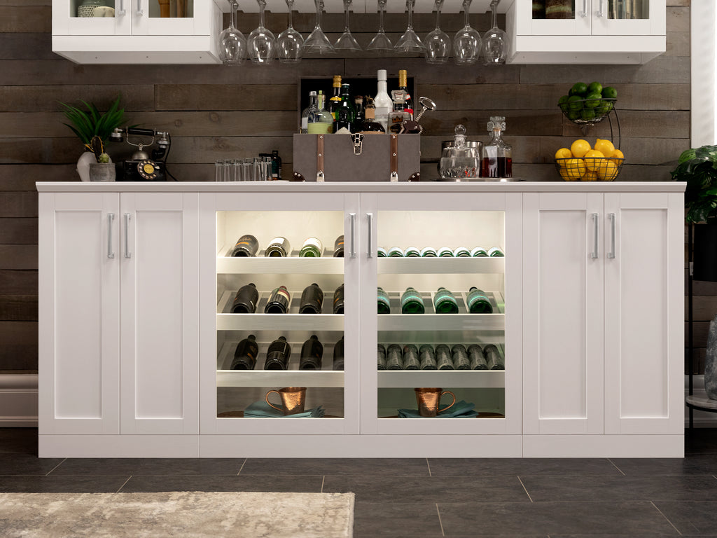Home Bar 7 Piece Cabinet Set - 21"