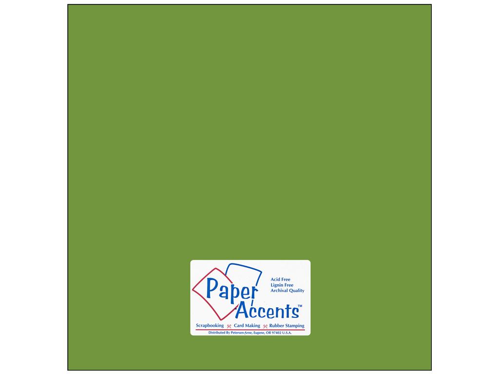 Paper Accents - Green Parrot Smooth 12x12 Stash Builder Cardstock 25 sheets #10105