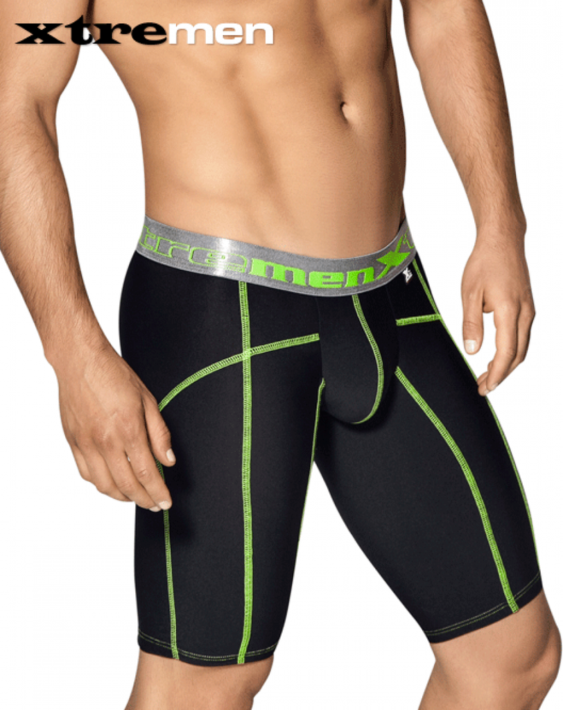 Xtremen 51339 Sports Boxer with decorative Stitching Black