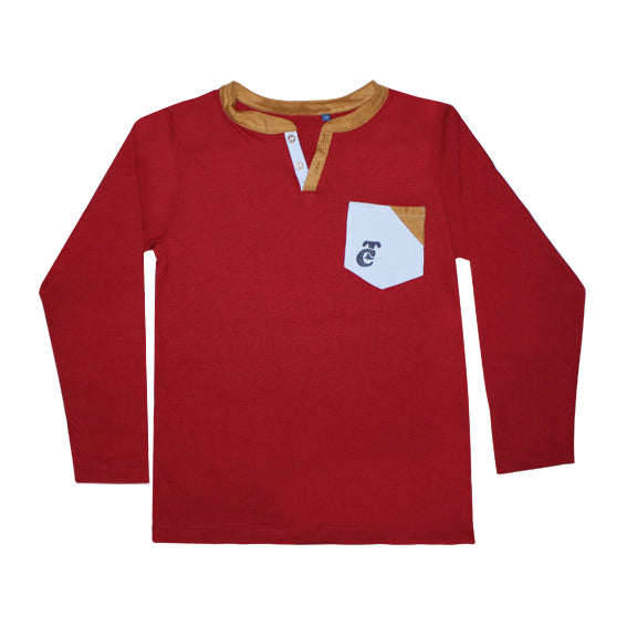Playera Guinda Bolsa TC