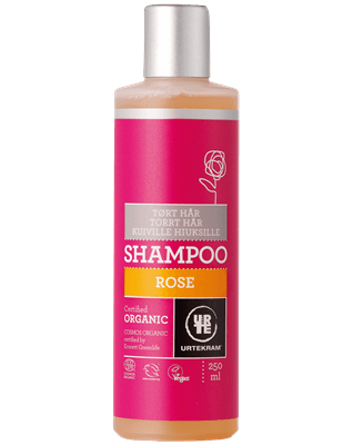 Urtekram Rose Shampoo - Tørt Hår 250ml - GreenOS.dk - GreenOS.dk