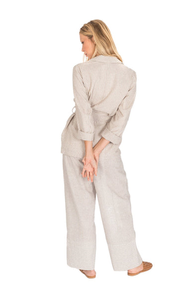 Frankie Pant / Natural Stripe