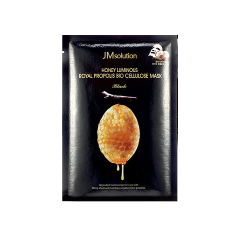 HONEY LUMINOUS ROYAL PROPOLIS BIO CELLULOSE MASK Black-Kpop Beauty
