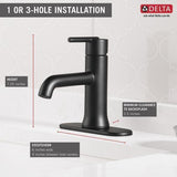 Delta bathroom sink faucet Delta Trinsic: Single Handle Lavatory Faucet - Less Pop Up