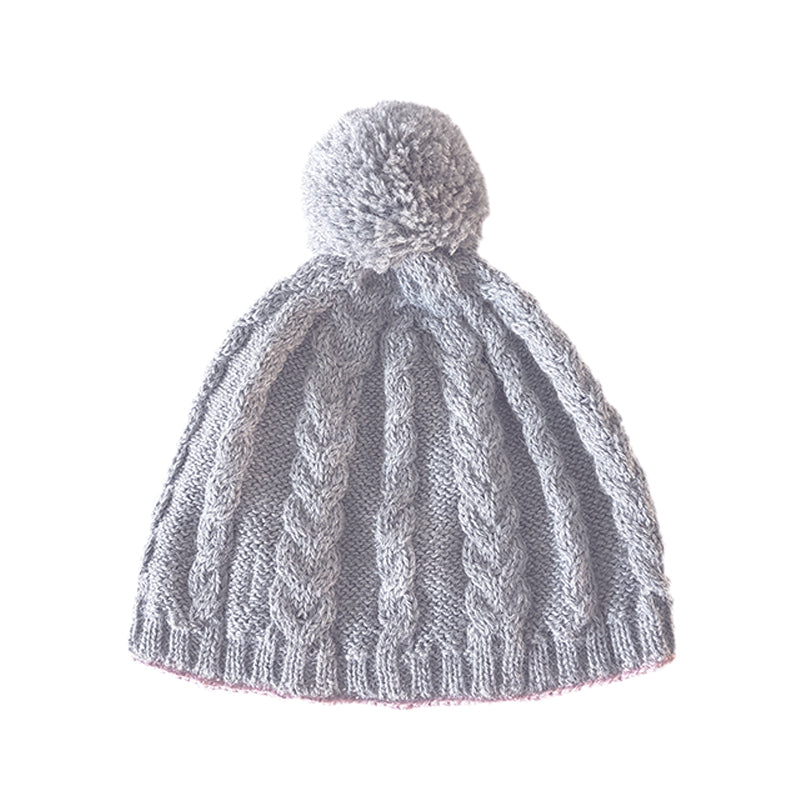 BEAR GRAPHITE UNIKA HAT - baby alpaca & silke
