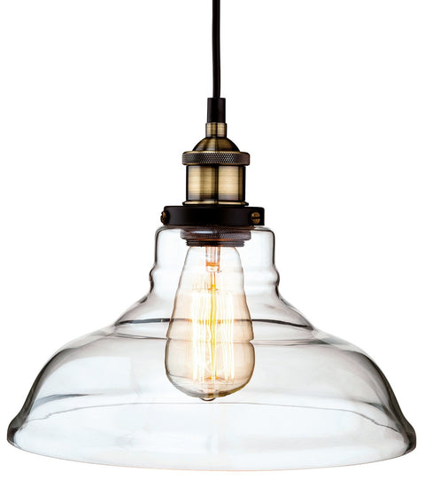 Antique Brass Empire Pendant Light