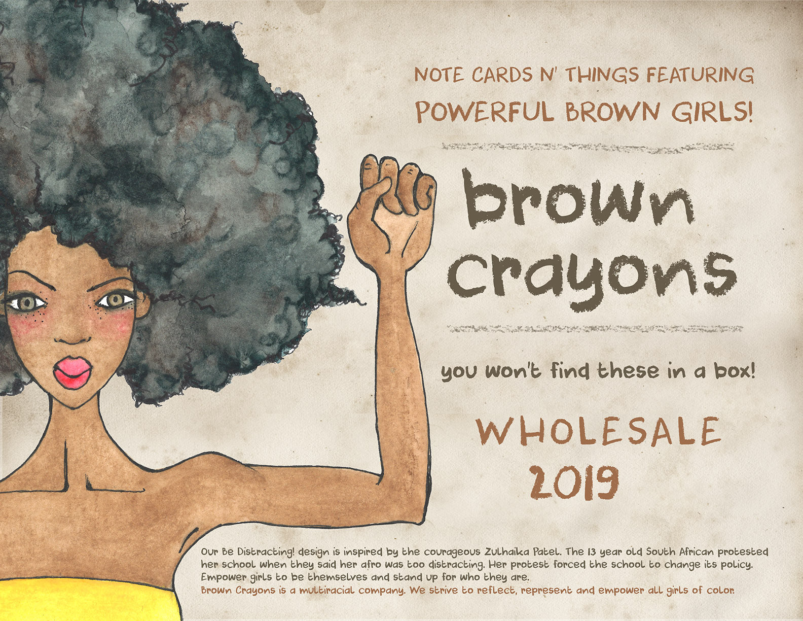Brown Crayons Wholesale Line Sheet