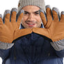 Oak Leather Grip Ski Gloves