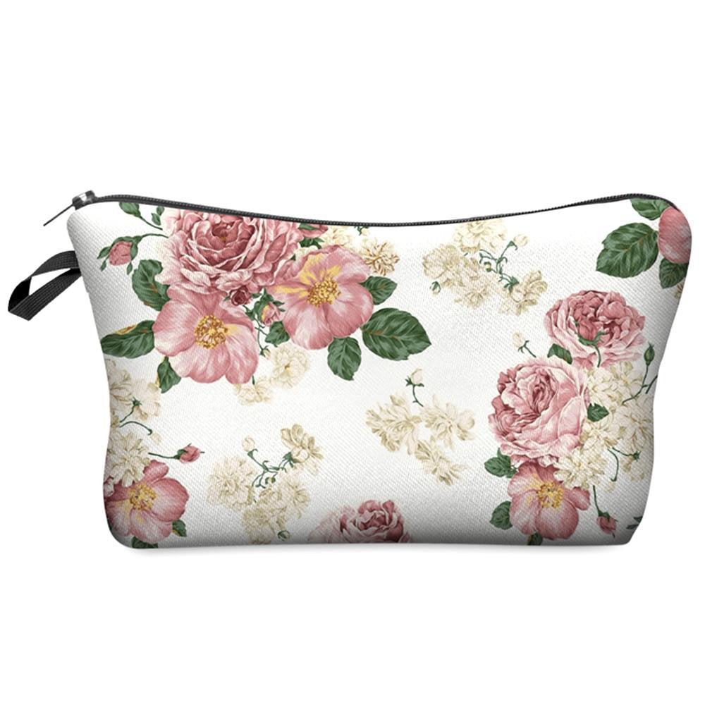 Pretty 3-D Printing Makeup Bag, Flowers