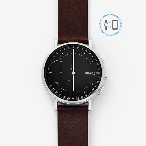Signatur Connected Leather Hybrid Smartwatch