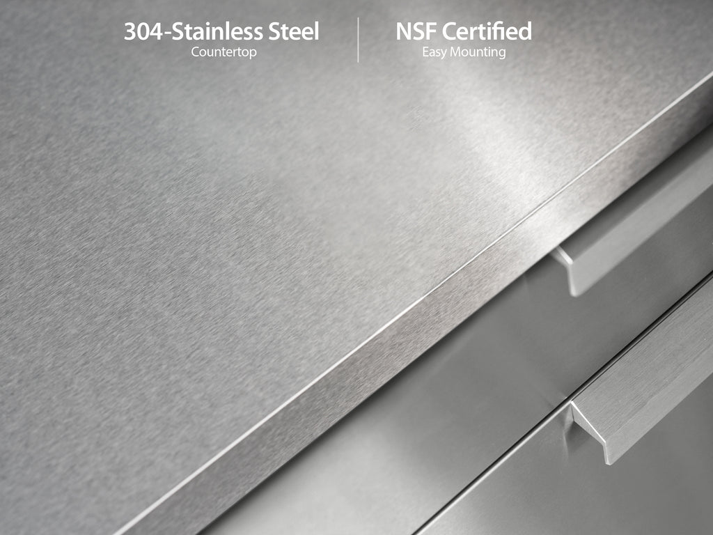 Classic Stainless Steel / Include Countertops / 33" Grill Cabinet