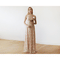 Open back lace maxi dress sleeveless pink blush 1141