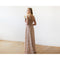Open back lace maxi dress sleeveless pink blush 1141
