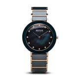 Bering-Ceramic/Blue/Rose Gold/Rose Gold Metal/35mm-Watch-11435-767-THE UNIT STORE