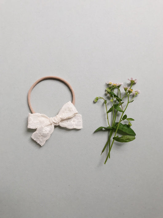 Lace // Ivory Floral - Headband or Clip