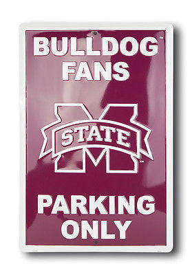 MISSISSIPPI STATE BULLDOGS PARKING SIGN LARGE