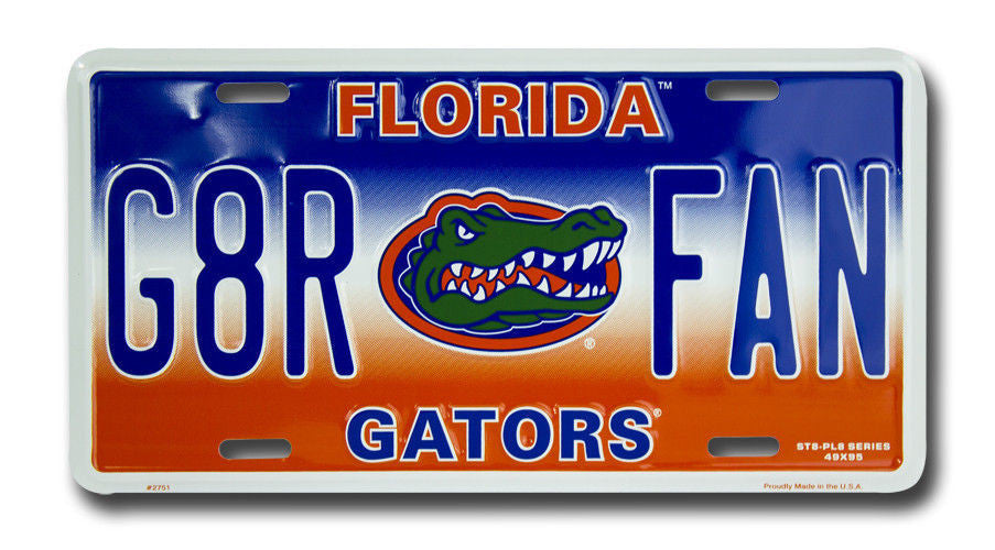 FLORIDA GATORS PLATE G8R FAN