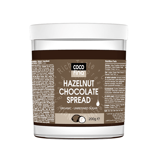 Cocofina Organic Hazelnut Chocolate Spread 200g - Shipping From Just £2.99 Or FREE When You Spend £55 Or More