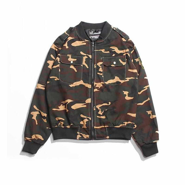 Camouflage Military Bomber Jacket