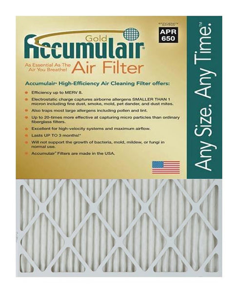 12x20x0.5 Accumulair Furnace Filter Merv 8